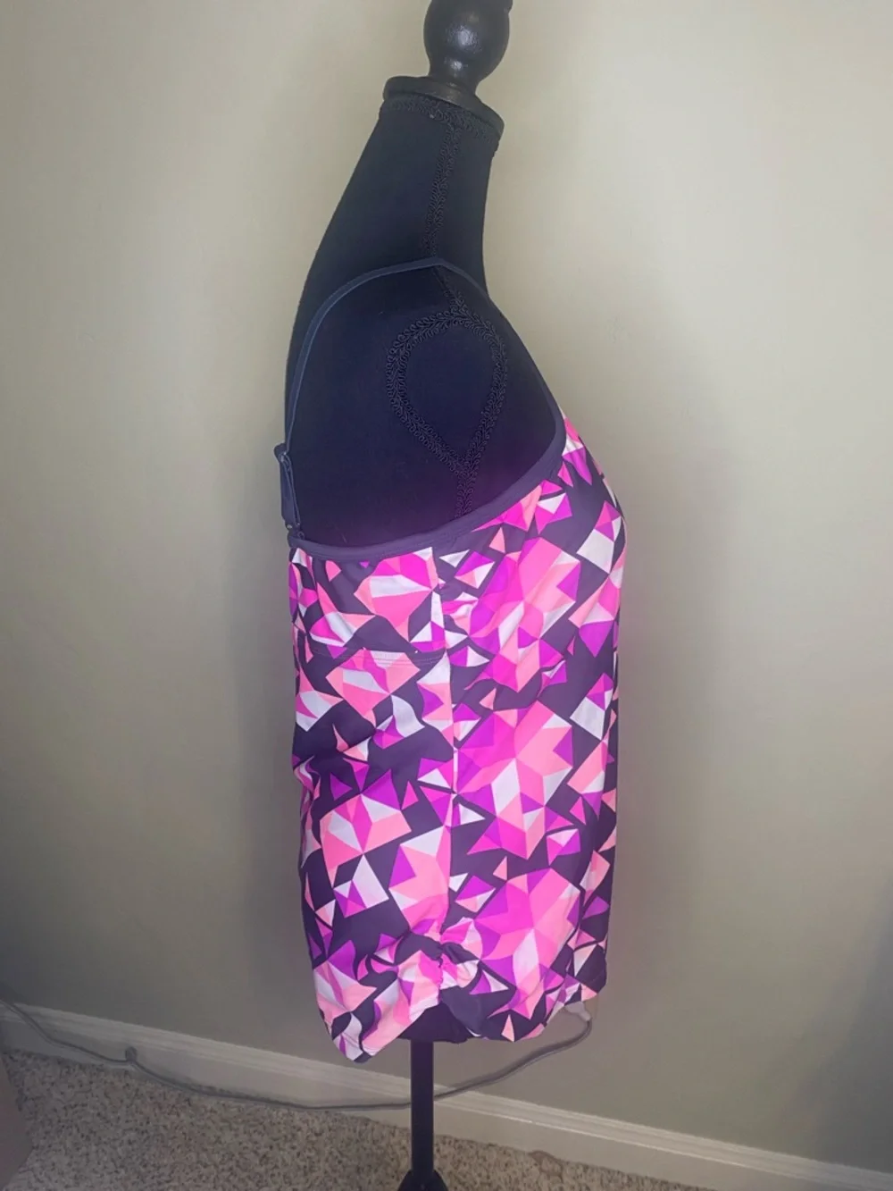 Go Gossip Triangle Print Swim Top - Picture 4 of 5